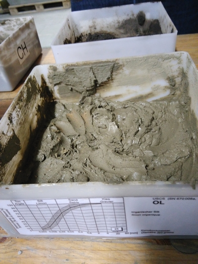 Analyse granulométrique: limon organique